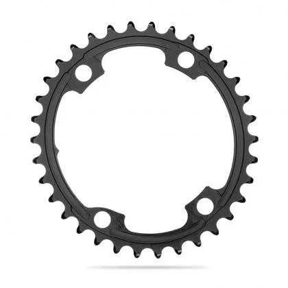 OVAL 110/4 BCD INNER CHAINRING FOR SHIMANO 9100/8000 - Absolute Black - Cobbled Climbs