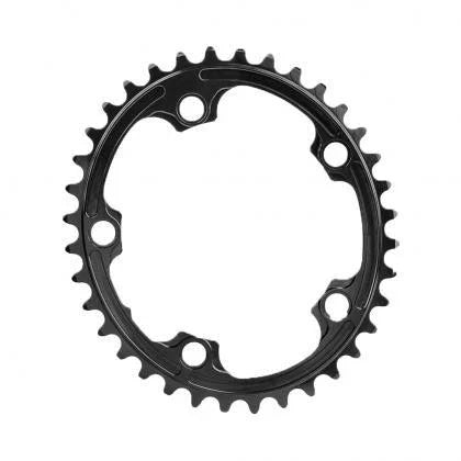 2X 110/5 OVAL SRAM ROAD CHAINRING - Absolute Black - Cobbled Climbs