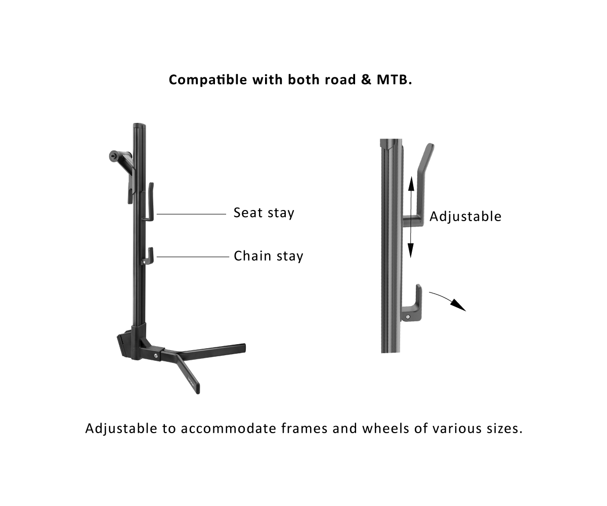 FEEXSTAND BIKE STORAGE STAND – Birzman premium cycling Display Stands in India from Cobbled Climbs
