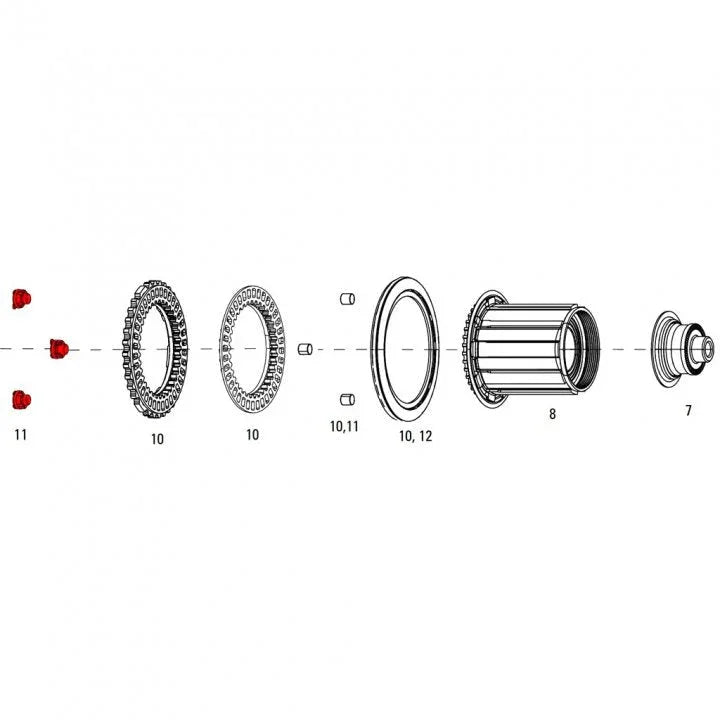 MAGNET SET REAR COGNITION WHEEL SERVICE PARTS - Zipp - Cobbled Climbs