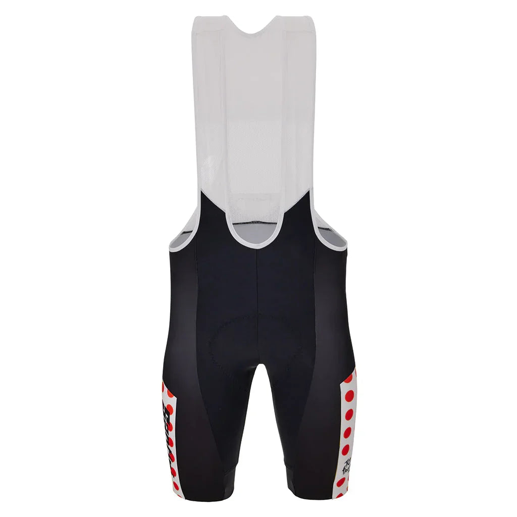 TOUR DE FRANCE KOM MEN'S CYCLING BIBHSORTS (POLKA DOTS) - Santini - Cobbled Climbs