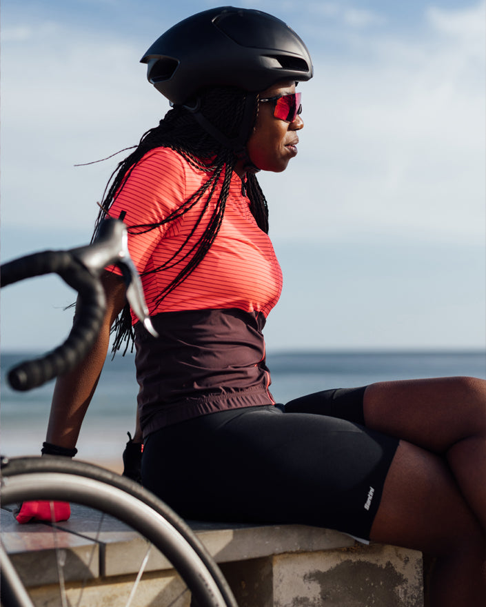 OMNIA WOMENS CYCLING SHORTS – Santini premium cycling Shorts in India from Cobbled Climbs