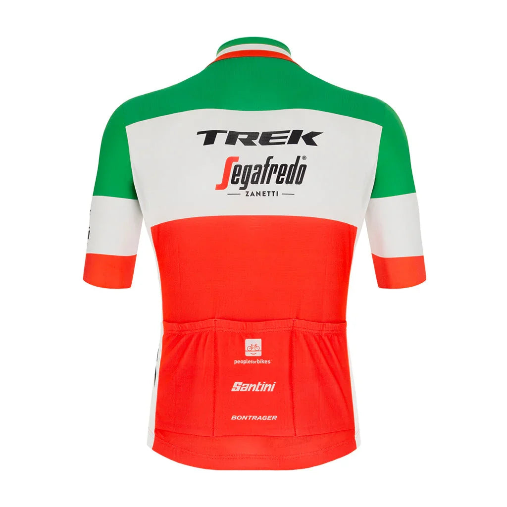Trek Segafredo Italian Champion Mens Cycling Jersey - Santini - Cobbled Climbs