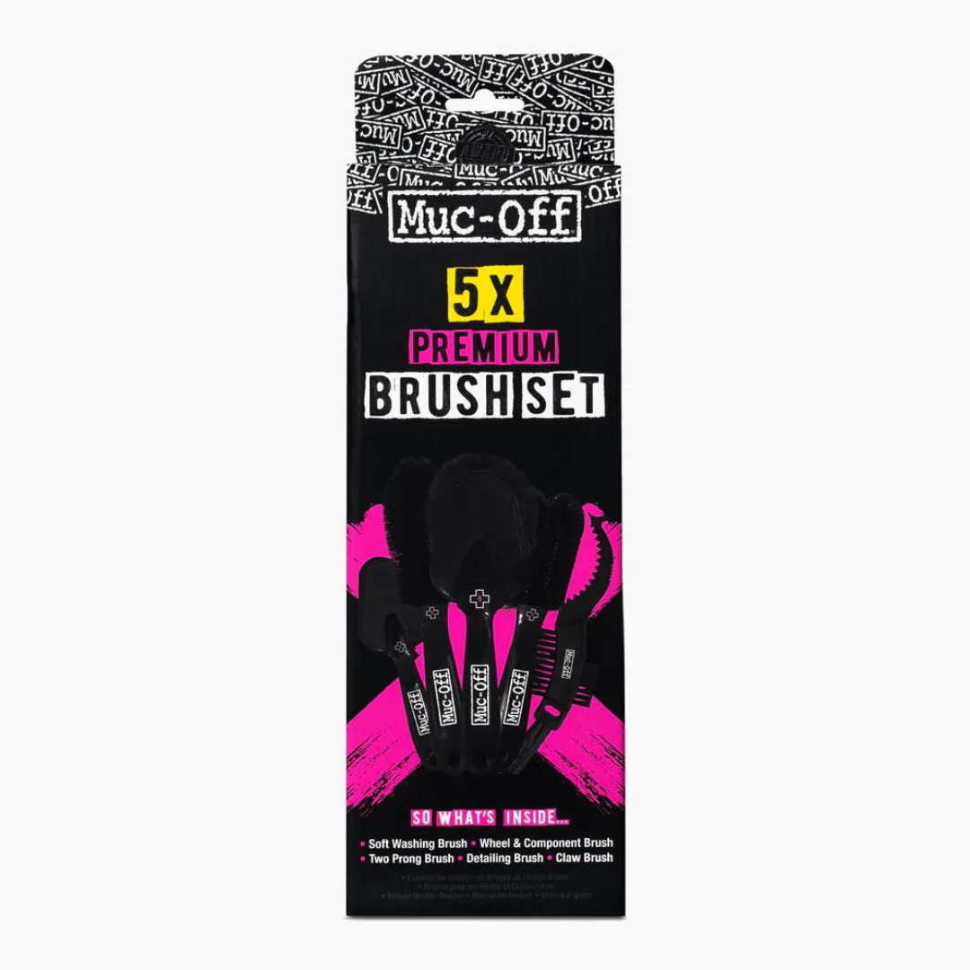 5 X PREMIUM BRUSH KIT – Muc-Off premium cycling Brushes in India from Cobbled Climbs