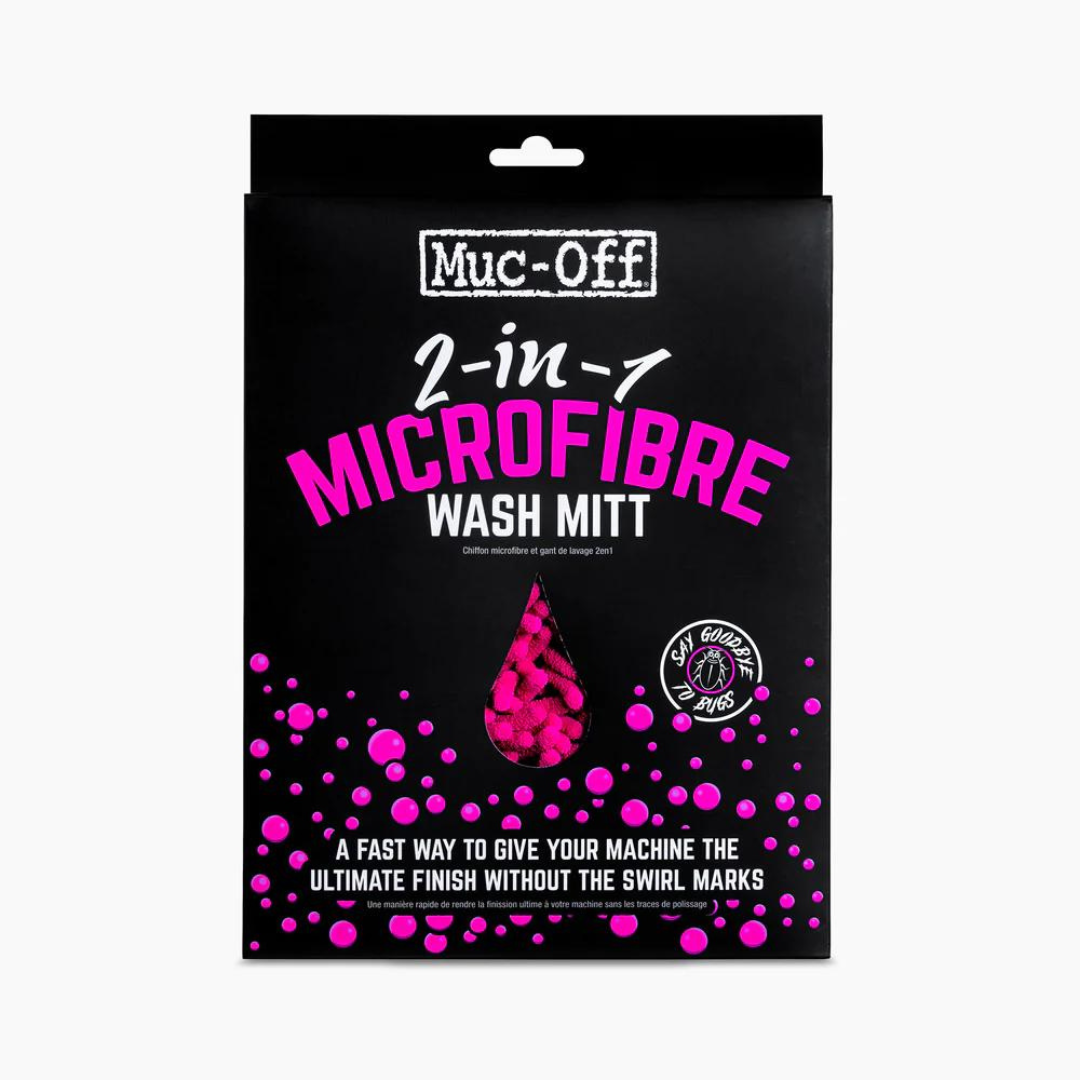 2 IN 1 MICROFIBRE WASH MITT – Muc-Off premium cycling Cleaning Accessories in India from Cobbled Climbs