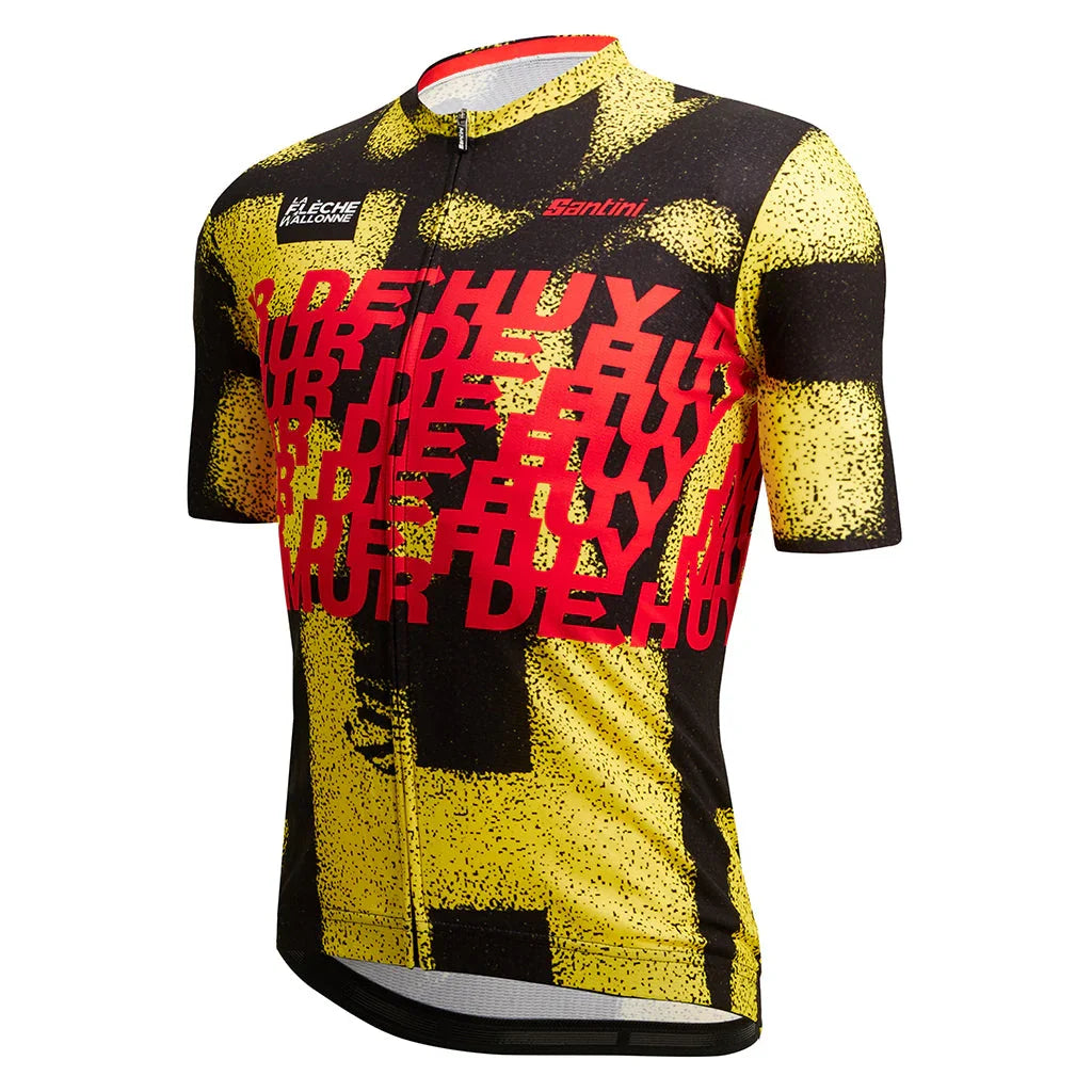 I TDF Mur De Huy Mens Cycling Jersey - Santini - Cobbled Climbs