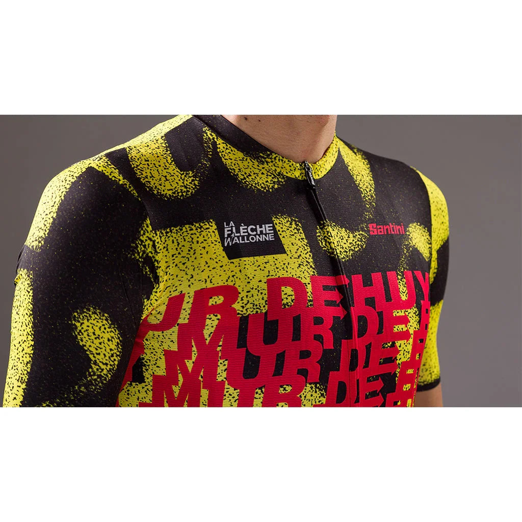 I TDF Mur De Huy Mens Cycling Jersey - Santini - Cobbled Climbs