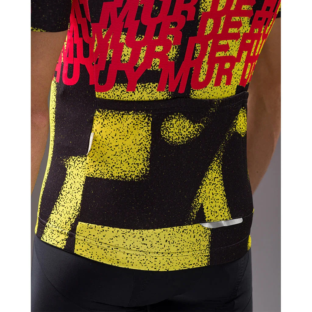 I TDF Mur De Huy Mens Cycling Jersey - Santini - Cobbled Climbs