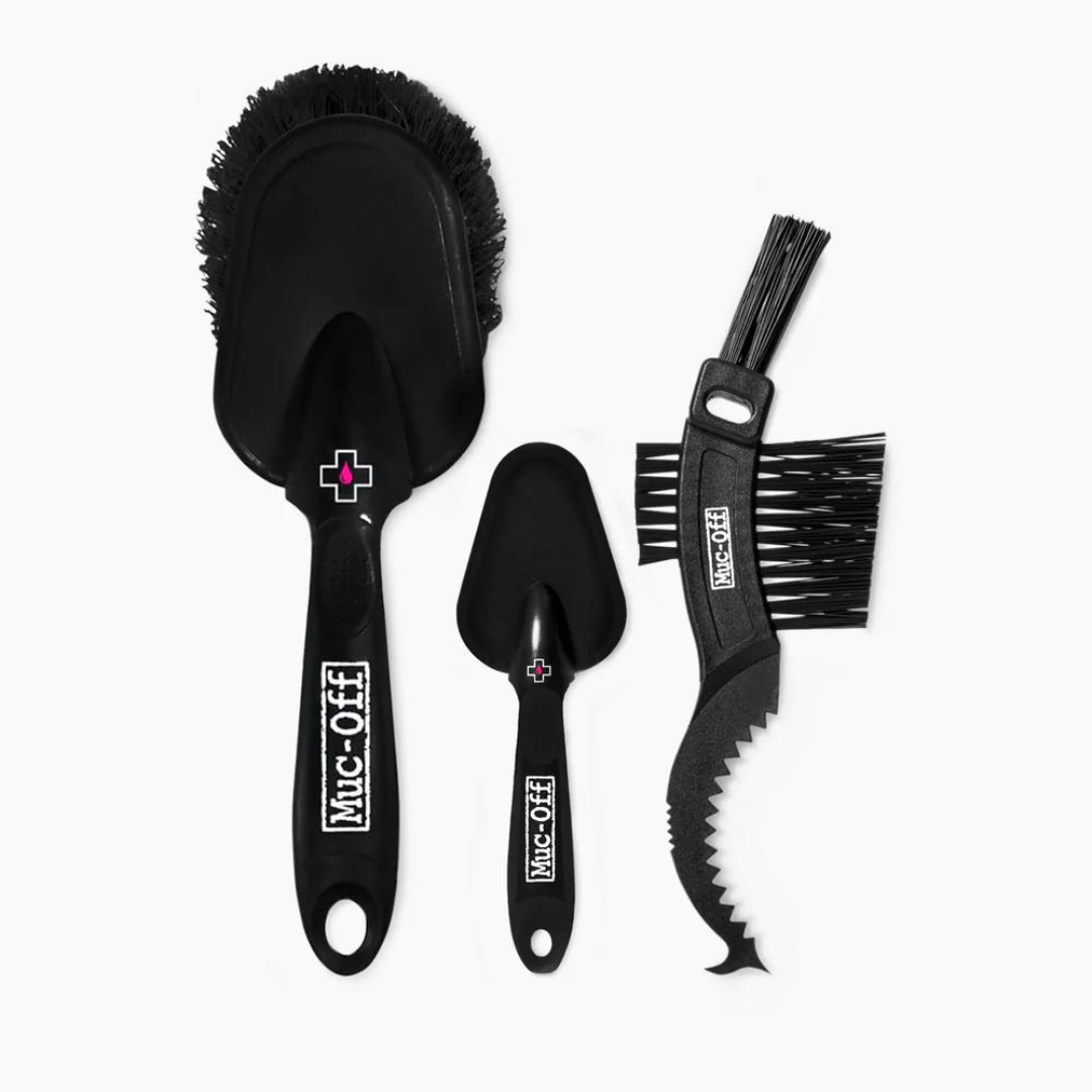 3 X PREMIUM BRUSH KIT – Muc-Off premium cycling Brushes in India from Cobbled Climbs