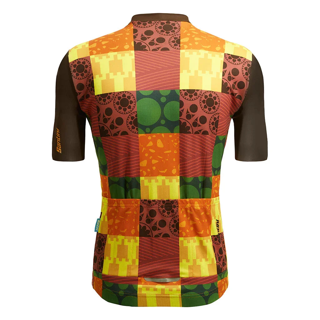TDF Paris Tours Mens Cycling Jersey - Santini - Cobbled Climbs