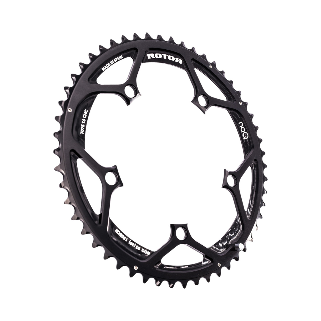 Q39T 53 BCD130x5 INNER BLACK – Rotor premium cycling Oval Chainring in India from Cobbled Climbs