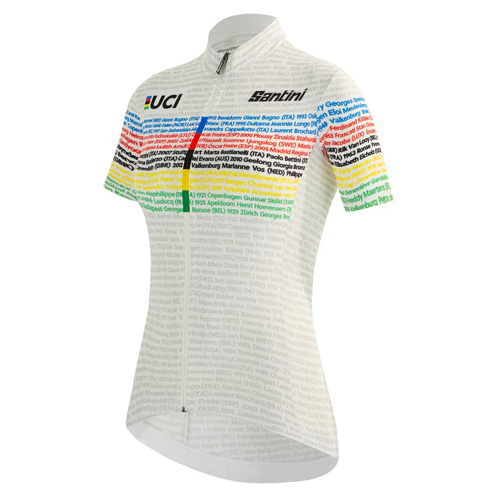 UCI ROAD 100 CHAMPIONS WOMENS CYCLING JERSEY - Santini - Cobbled Climbs