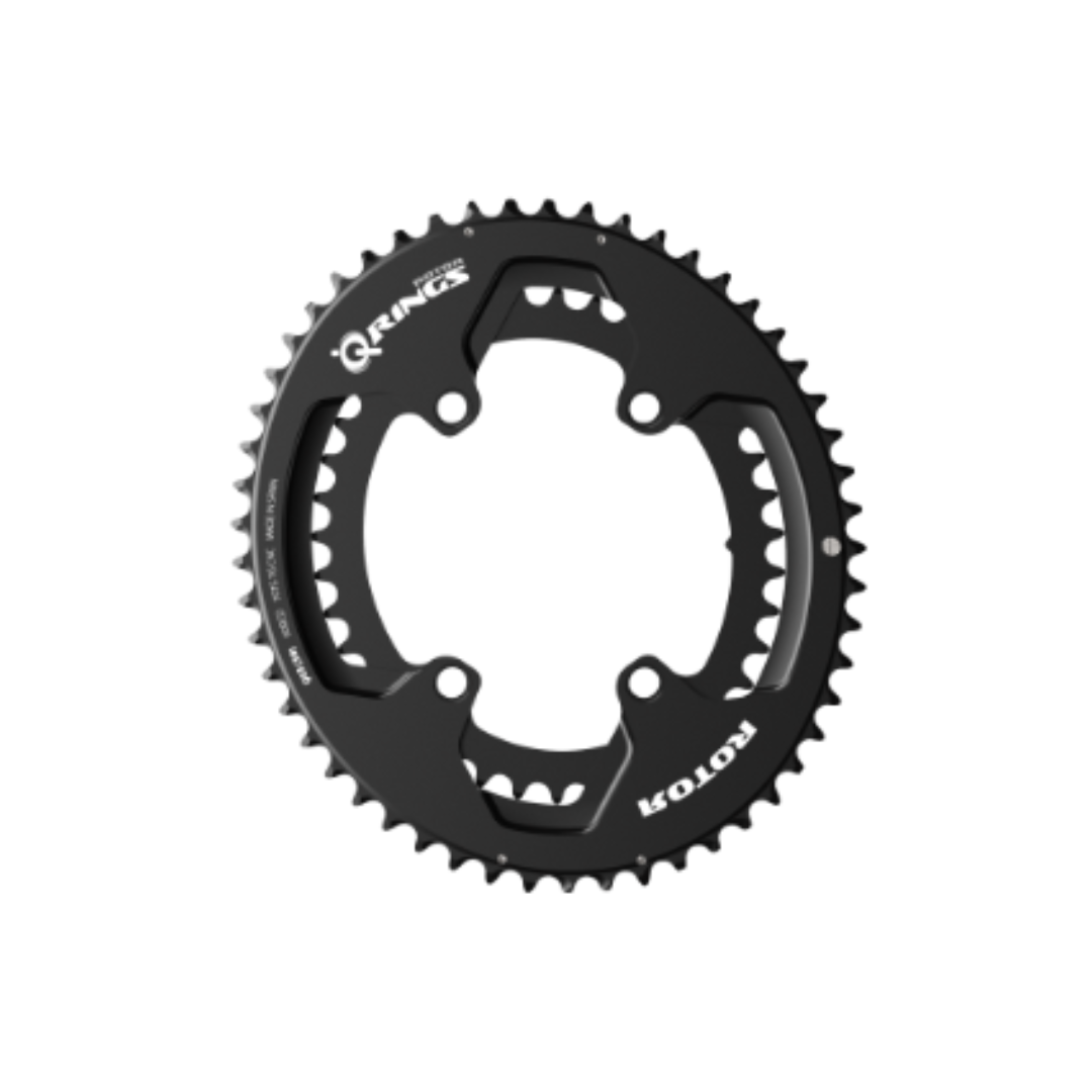 Q53T 39 BCD110x4 OUTER BLACK – Rotor premium cycling Oval Chainring in India from Cobbled Climbs