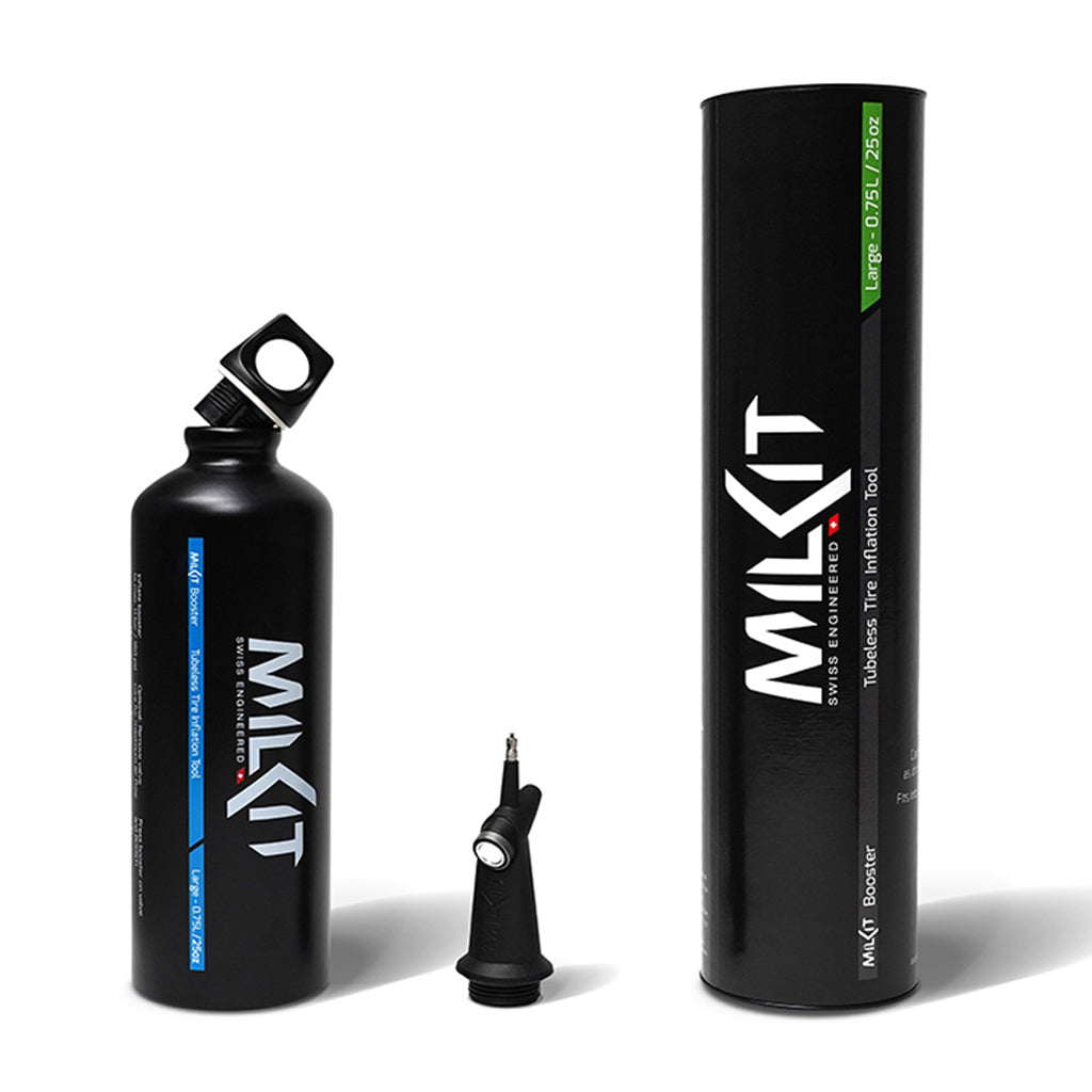 TUBELESS BOOSTER + BOTTLE – Milkit premium cycling Tubeless Sealant in India from Cobbled Climbs