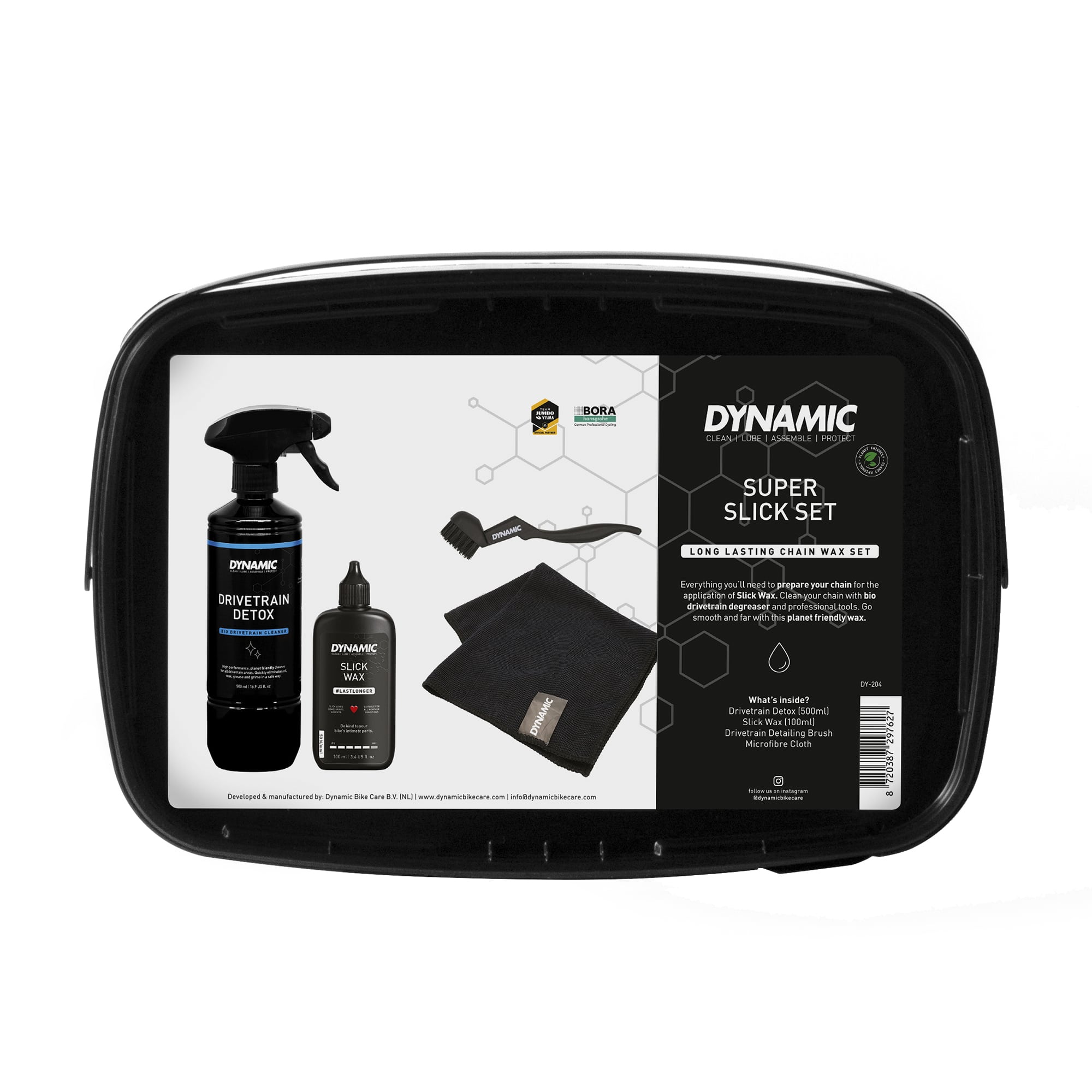 SUPER SLICK SET IN 4-IN-1 BOX – Dynamic premium cycling Bike Care Kits in India from Cobbled Climbs