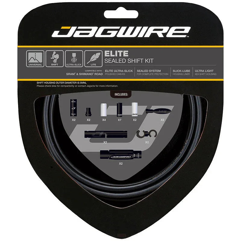 2X ELITE SEALED SHIFT DIY DERAILLEUR CABLE KIT - Jagwire - Cobbled Climbs
