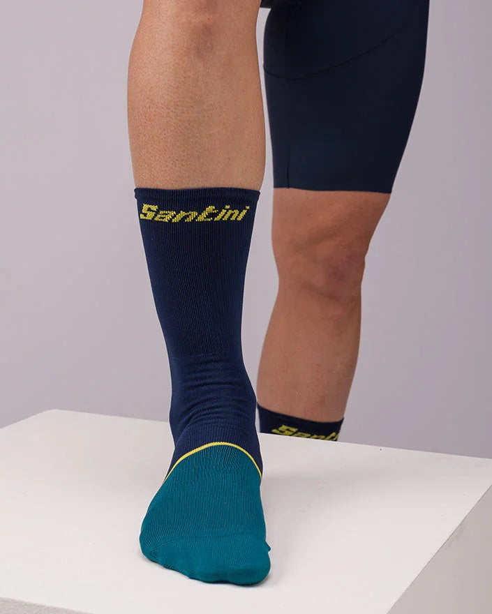 LE MAILLOT JAUNE MENS CYCLING SOCKS - Santini - Cobbled Climbs