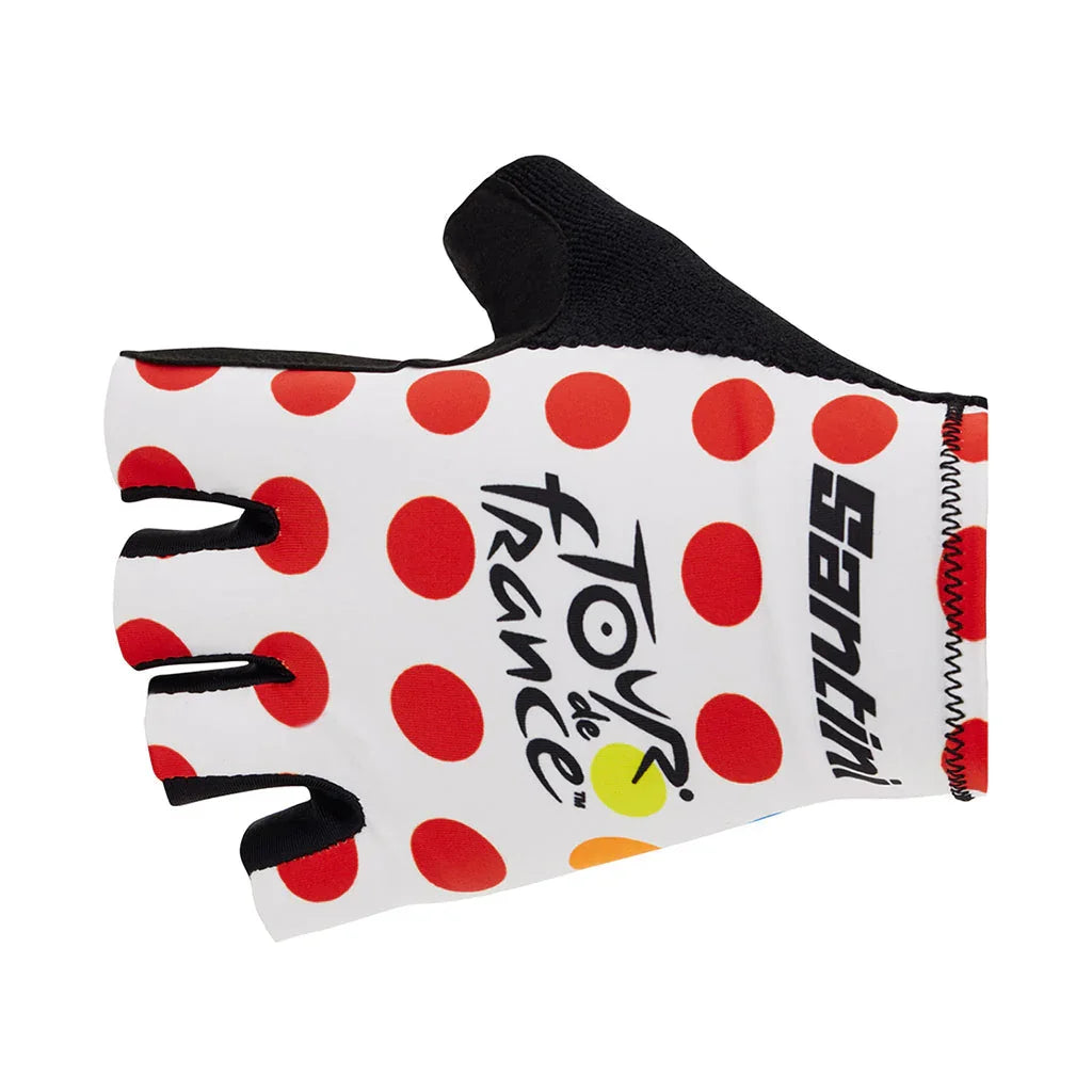 TOUR DE FRANCE BEST CLIMBER UNISEX CYCLING GLOVES - Santini - Cobbled Climbs