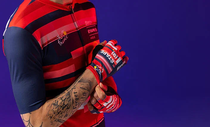 AIGLE UNISEX CYCLING GLOVES - Santini - Cobbled Climbs