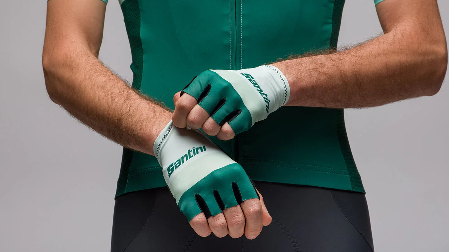 ALICANTE UNISEX CYCLING GLOVES - Santini - Cobbled Climbs