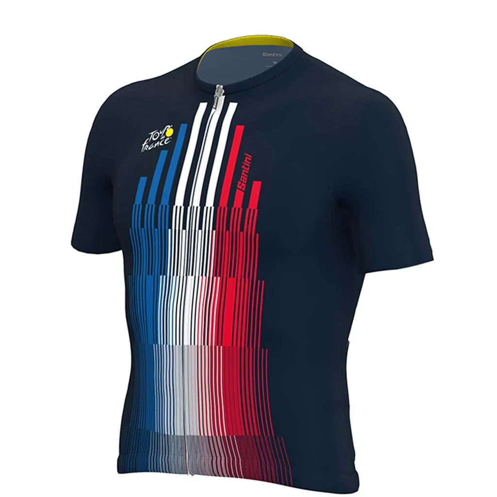 Tour De France Trionfo Mens Cycling Jersey - Santini - Cobbled Climbs