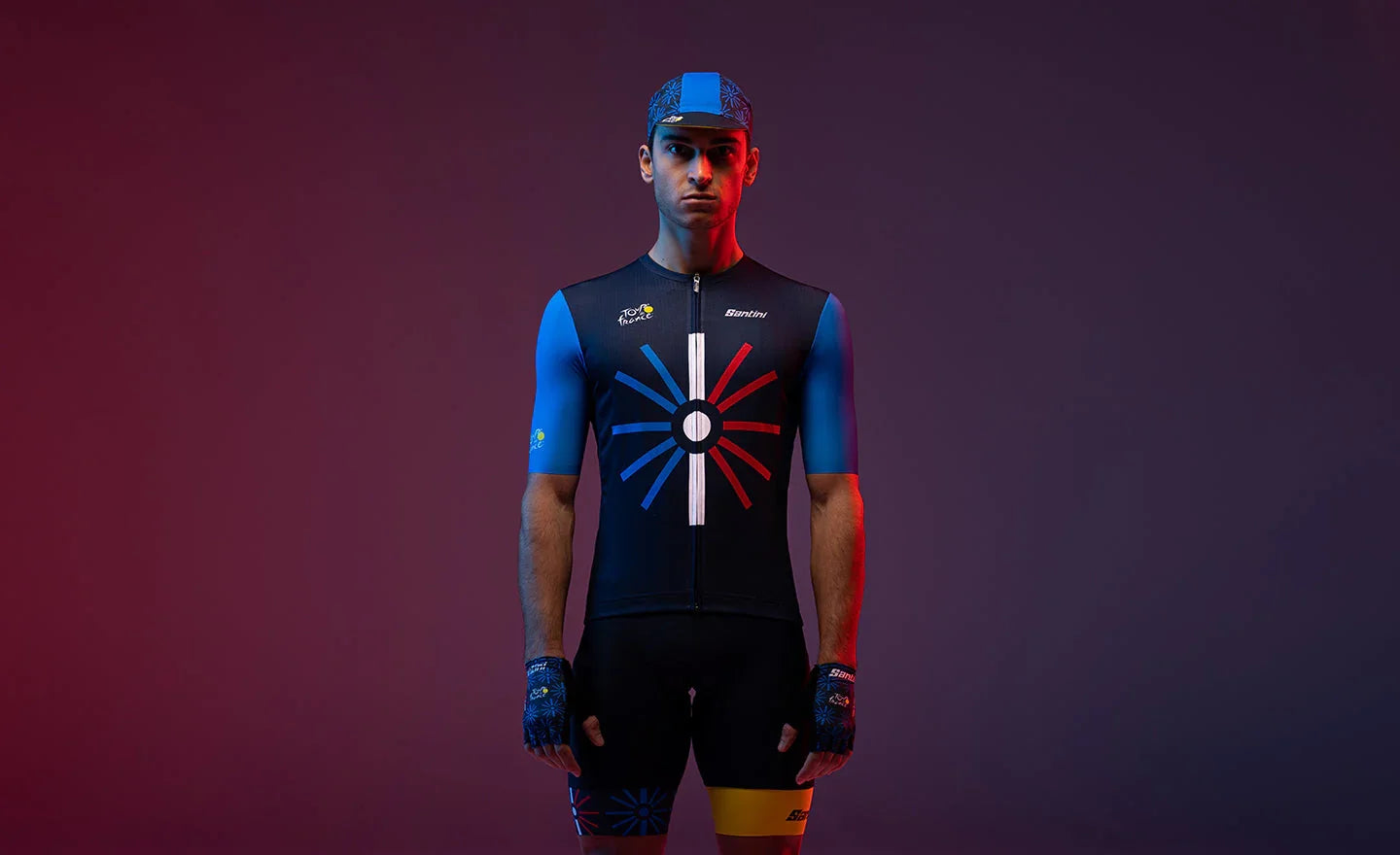 Tour De France Trionfo Mens Cycling Jersey - Santini - Cobbled Climbs
