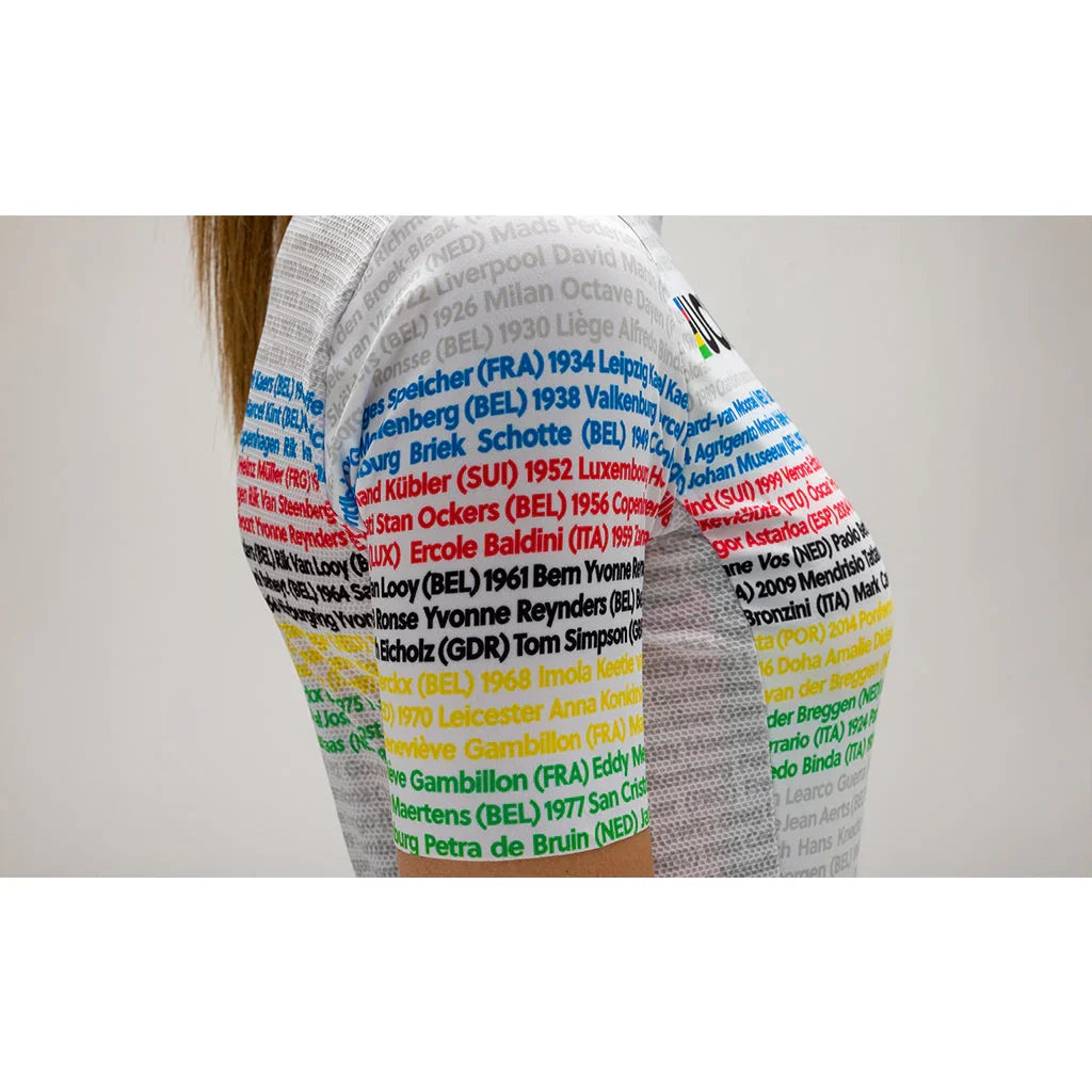 UCI ROAD 100 CHAMPIONS WOMENS CYCLING JERSEY - Santini - Cobbled Climbs