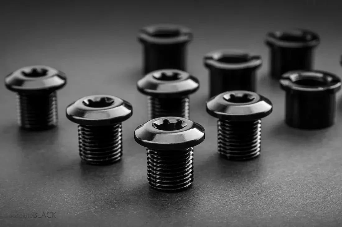 CHAIN RING BOLTS - Absolute Black - Cobbled Climbs