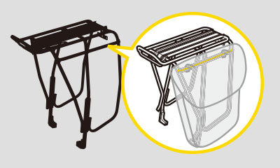 UNI SUPER TOURIST DX REAR PANNIER RACK – Topeak premium cycling Rear Pannier Racks in India from Cobbled Climbs