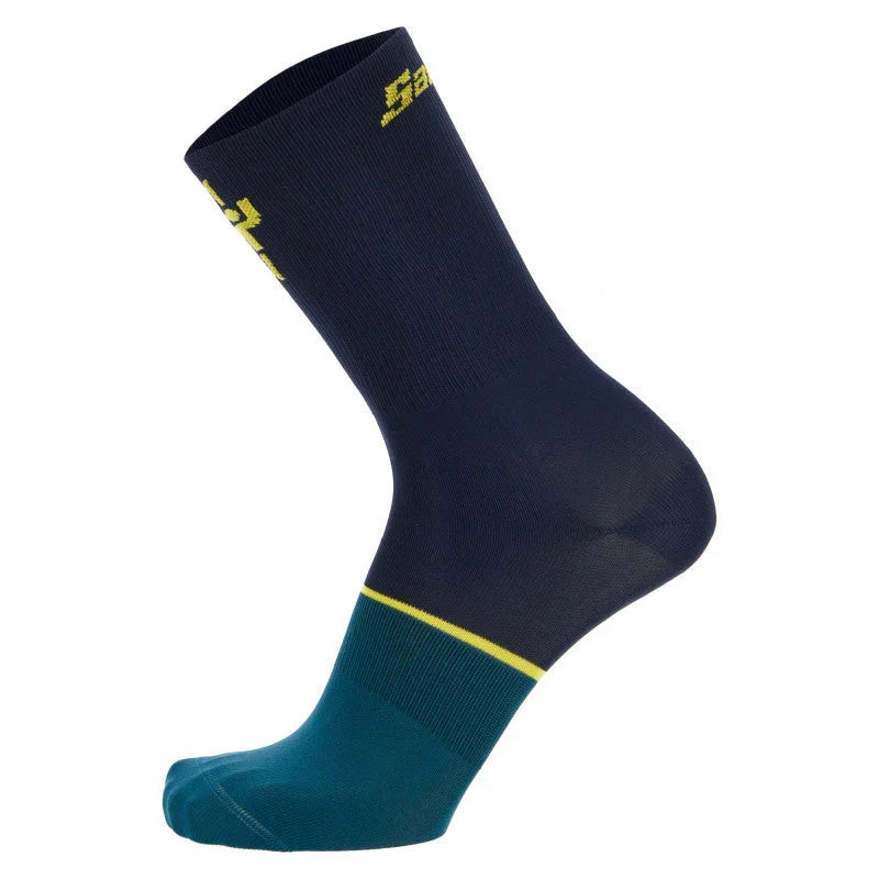LE MAILLOT JAUNE MENS CYCLING SOCKS - Santini - Cobbled Climbs