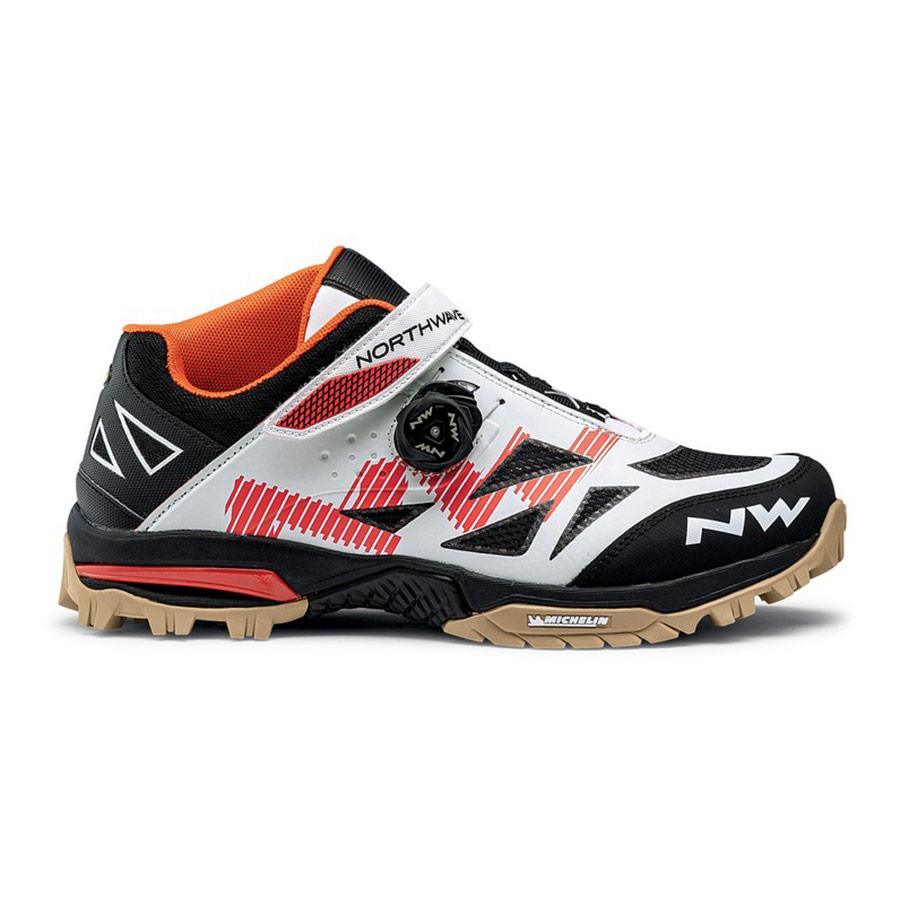 ENDURO MID MTB CYCLING SHOES (OFF WHITE/ORANGE) from Northwave