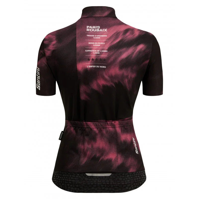 TDF PARIGI ROUBAIX WOMENS CYCLING JERSEY - Santini - Cobbled Climbs