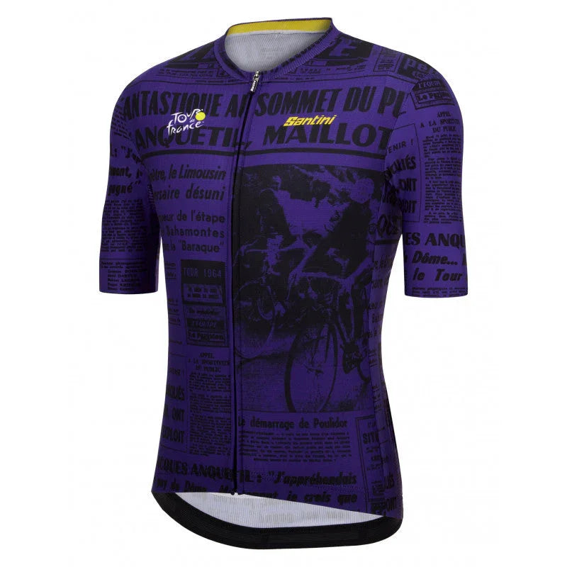 TOUR DE FRANCE PUY DE DOME MEN'S CYCLING JERSEY - Santini - Cobbled Climbs