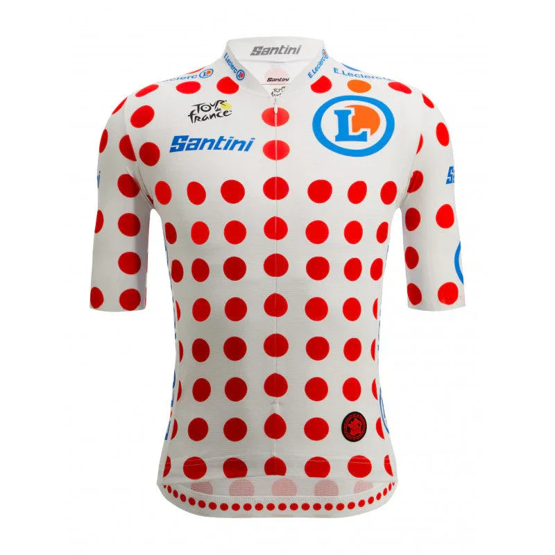 TDF LEADER MENS CYCLING JERSEY - Santini - Cobbled Climbs