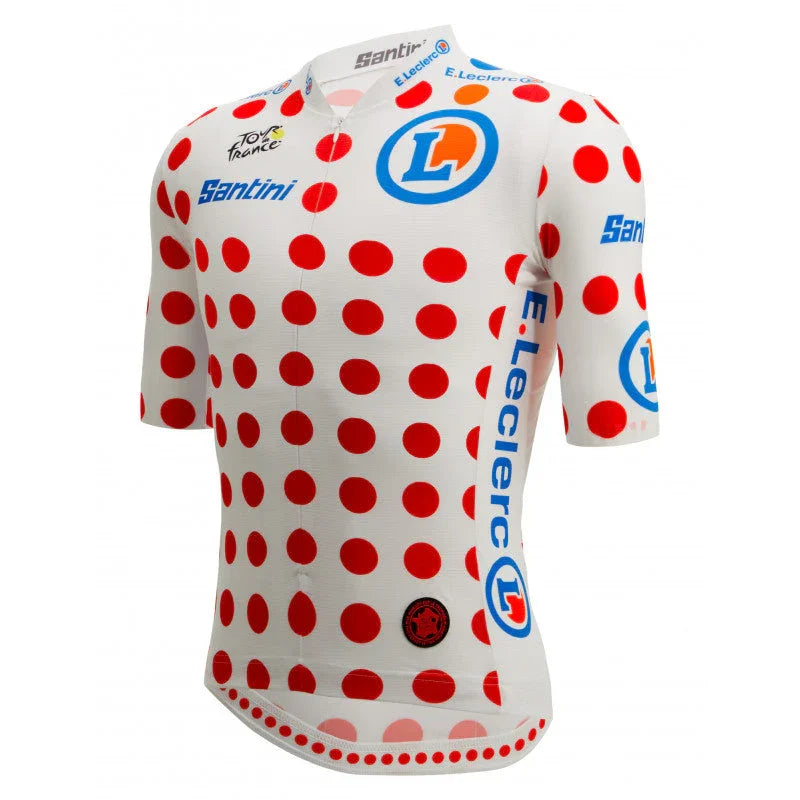 TDF LEADER MENS CYCLING JERSEY - Santini - Cobbled Climbs