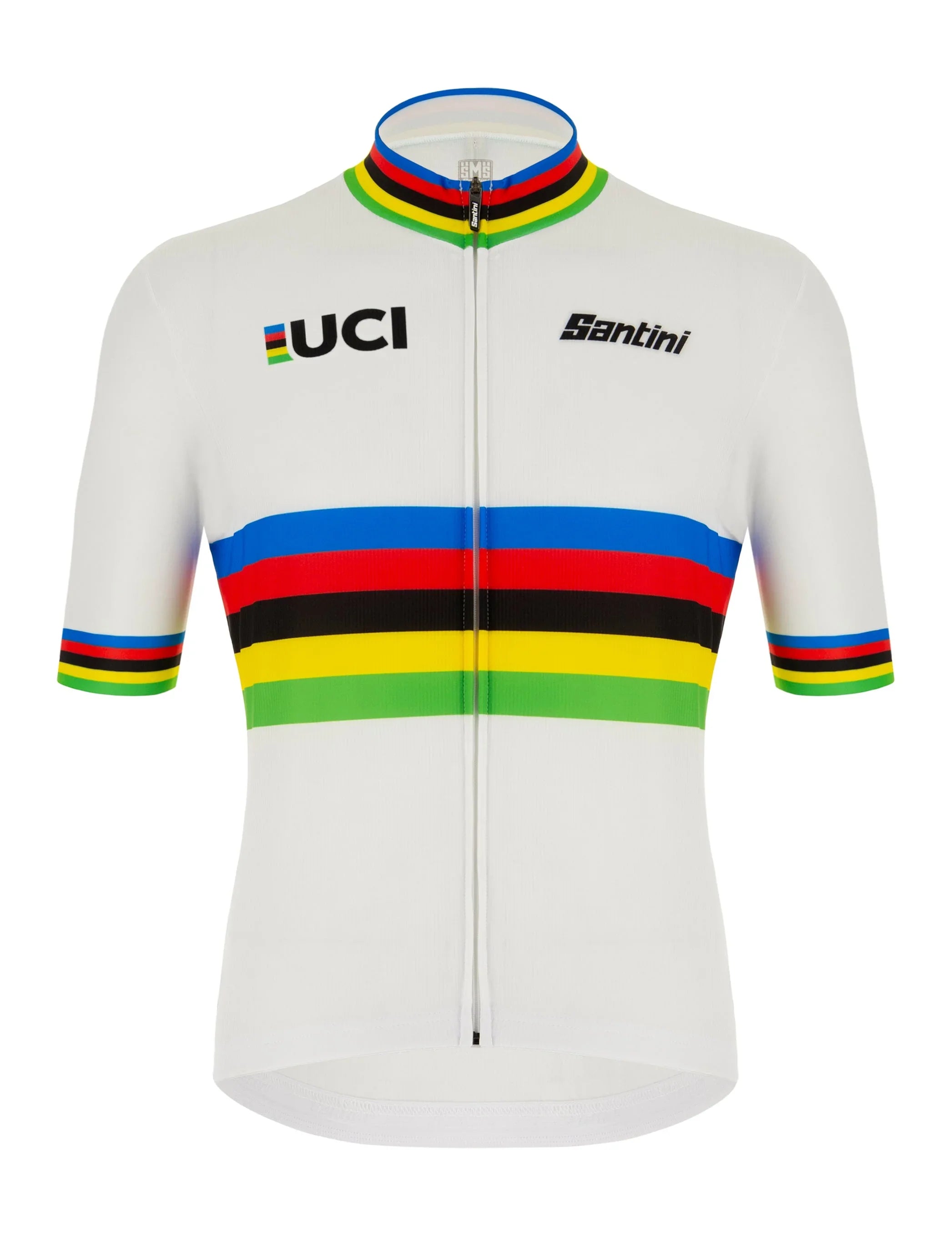 UCI World Champion Mens Cycling Jersey - Santini - Cobbled Climbs