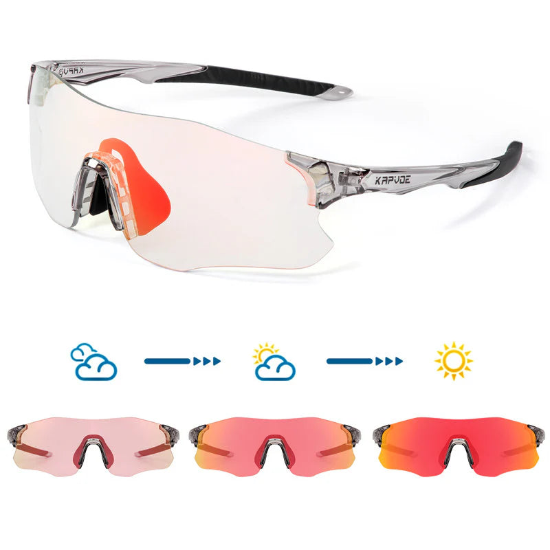 K1129 PHOTOCHROMIC SUNGLASSES – KAPVOE premium cycling Sunglasses in India from Cobbled Climbs