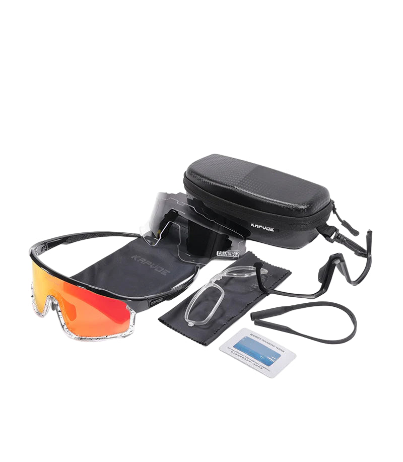 X93 INTERCHANGEABLE LOWER FRAME SUNGLASSES – KAPVOE premium cycling Sunglasses in India from Cobbled Climbs