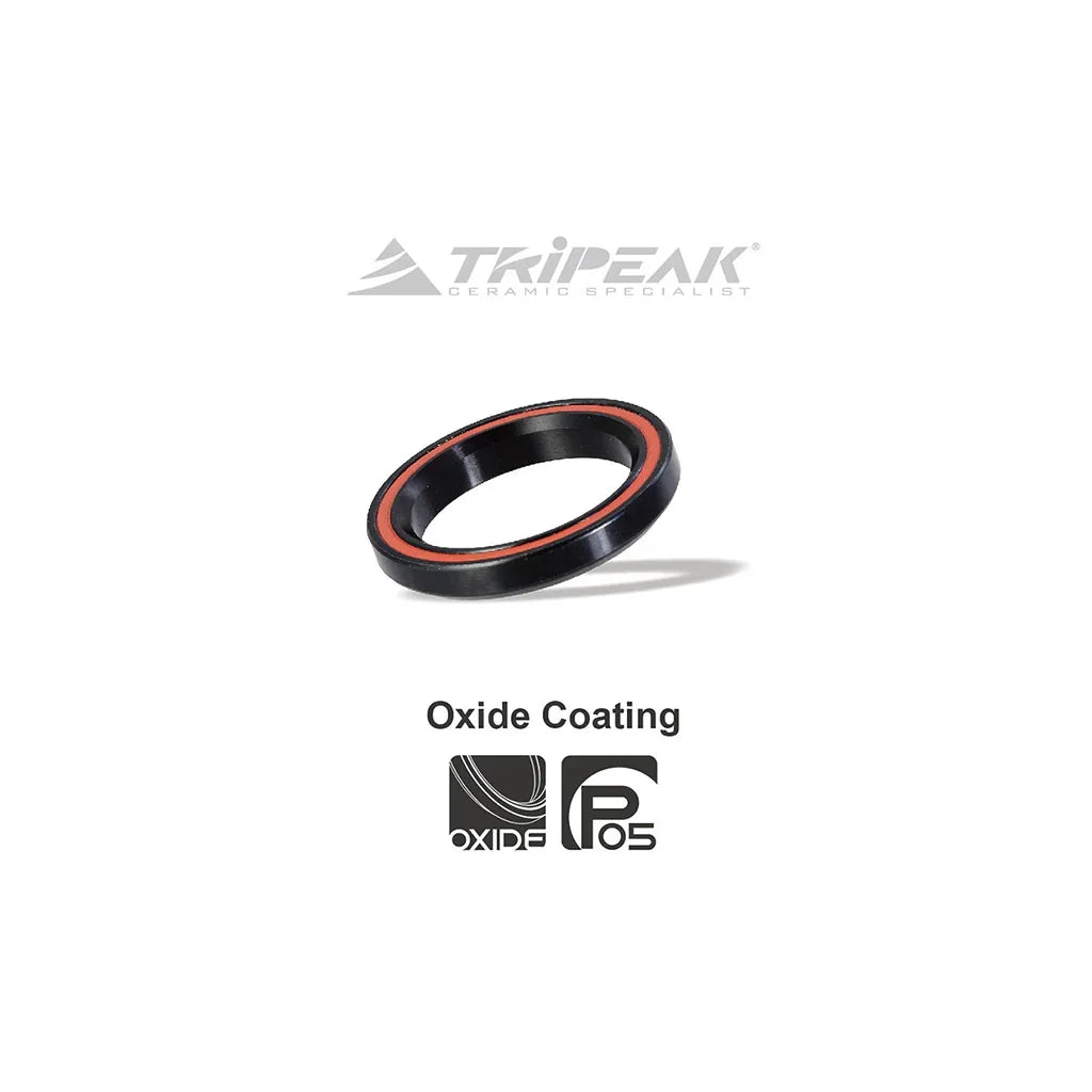 HEADSET SEALED AC BEARING - BLACK OXIDE COATING (45/45 DEG) - Tripeak - Cobbled Climbs