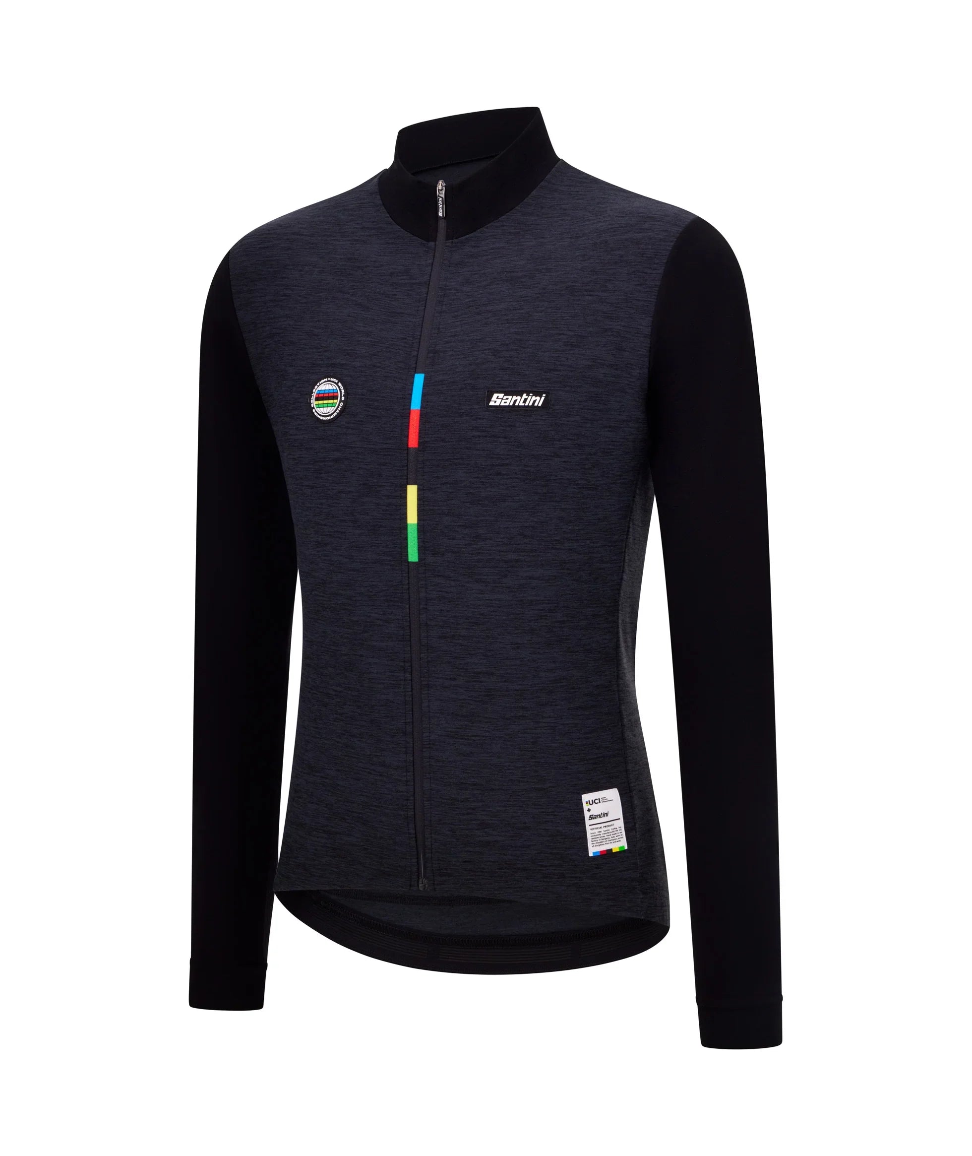 UCI WORLD CHAMPION MONDO LONG SLEEVE JERSEY - Santini - Cobbled Climbs