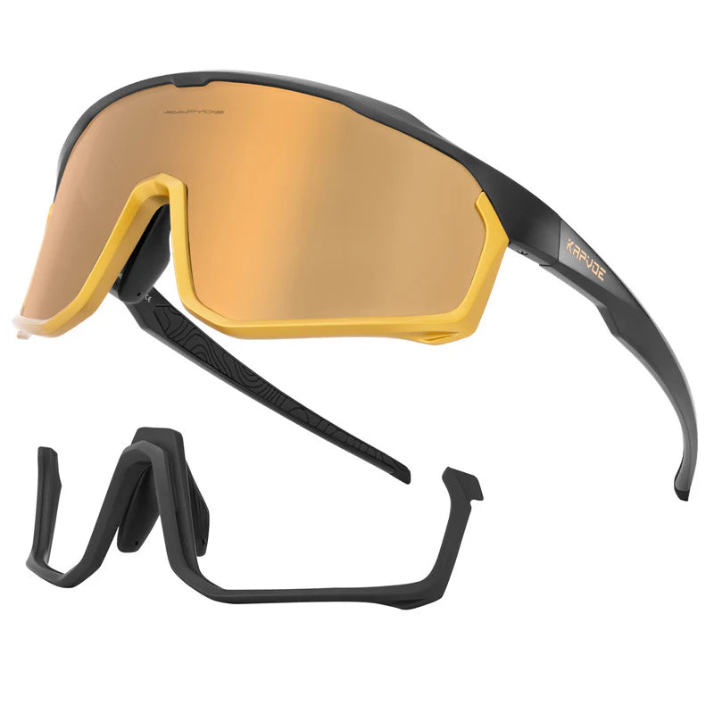 X93 INTERCHANGEABLE LOWER FRAME SUNGLASSES – KAPVOE premium cycling Sunglasses in India from Cobbled Climbs