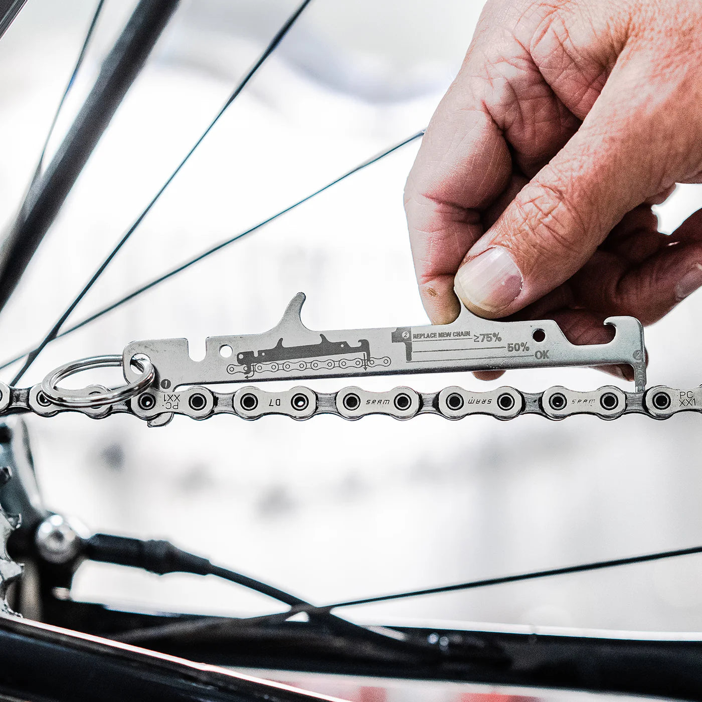 CHAIIN GAUGE – Lezyne premium cycling Chain Tools in India from Cobbled Climbs