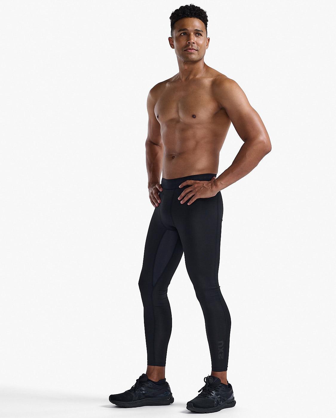 2XU Base Layer Compression Men's Cycling Tights (Black/Nero) - BUMSONTHESADDLE