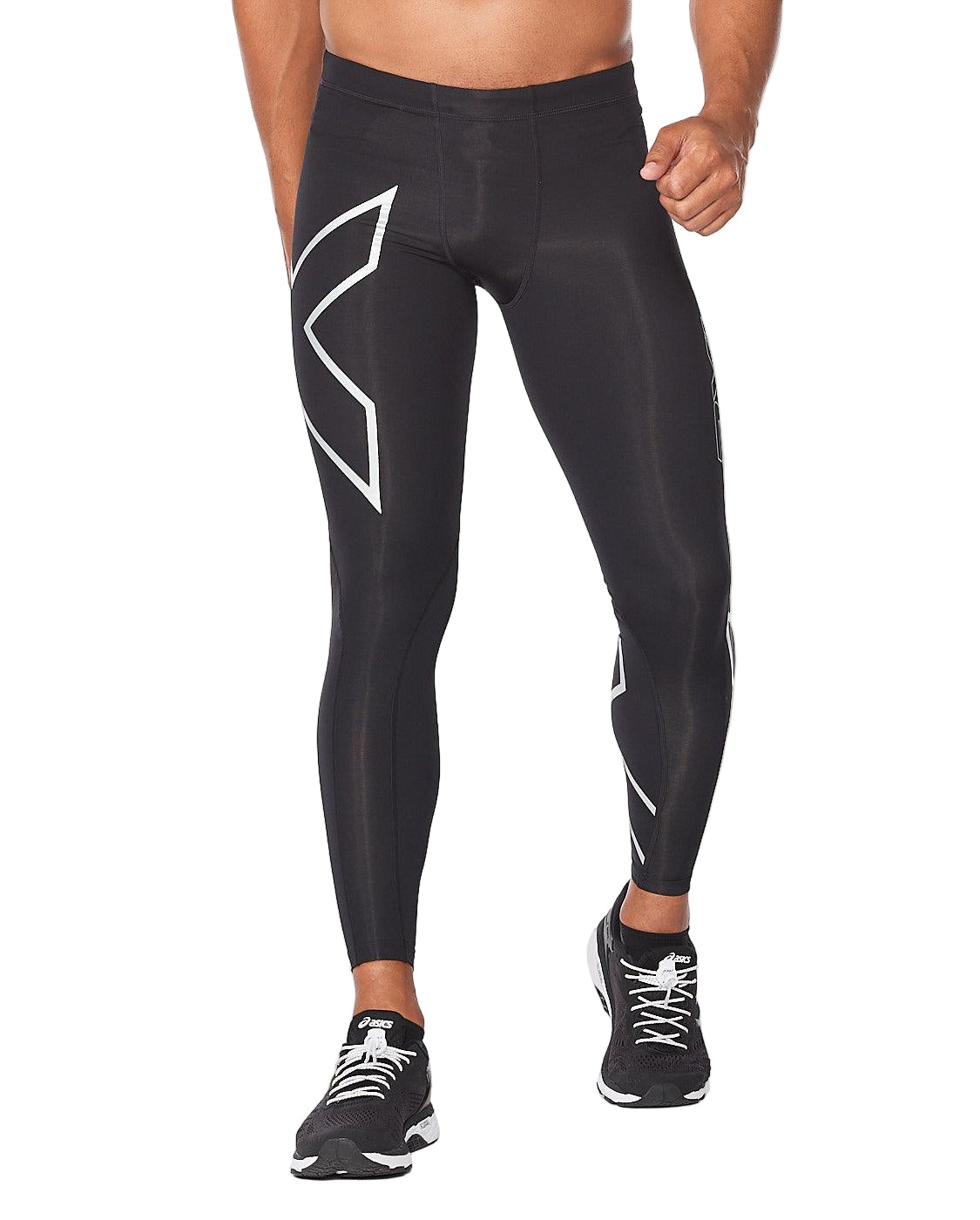 2XU Core Compression Men's Cycling Tights (Black/Silver) - BUMSONTHESADDLE