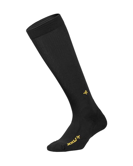 2XU Flight Unisex Compression Socks (Black) - BUMSONTHESADDLE