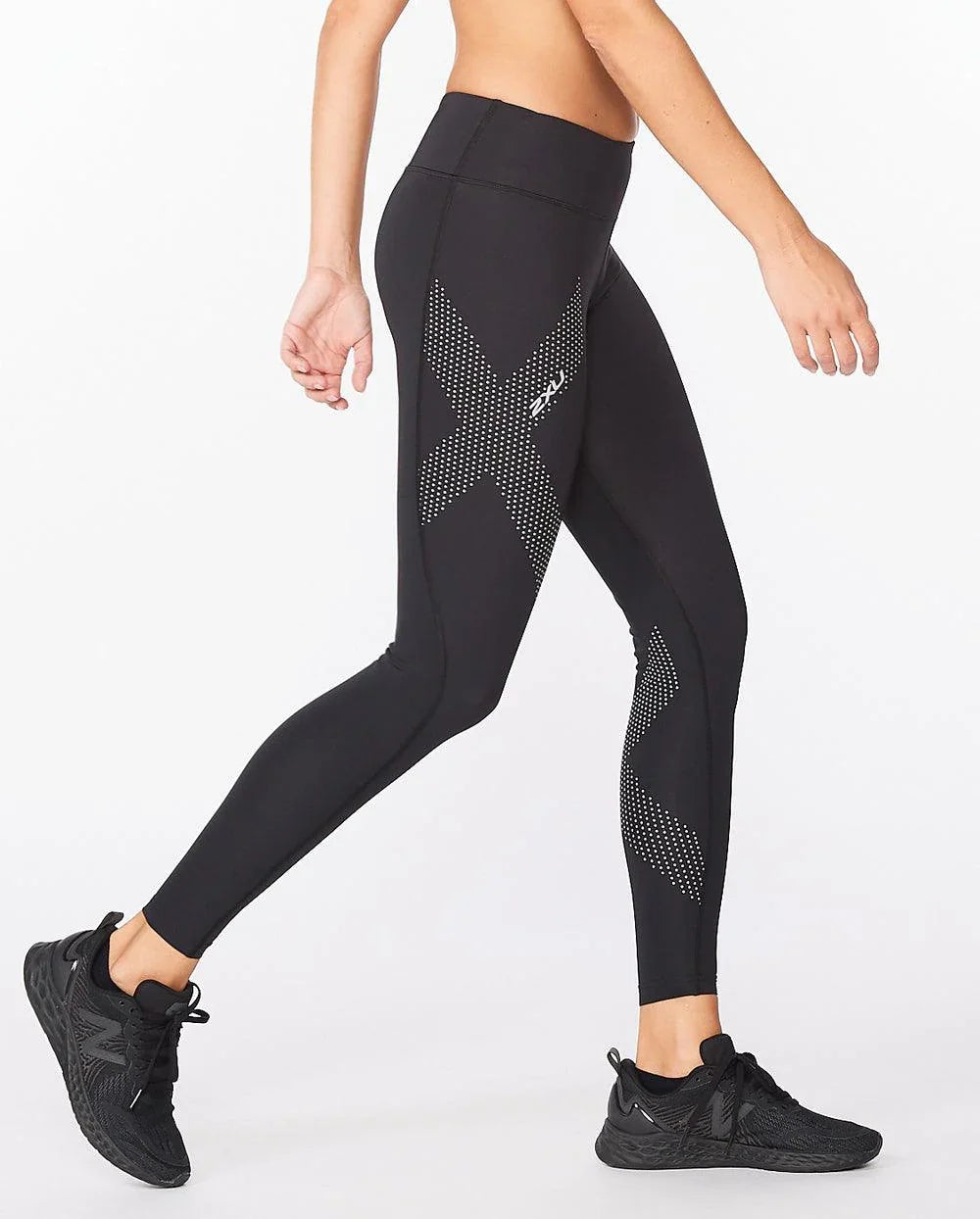 MOTION MID-RISE WOMENS COMPRESSION TIGHTS - 2XU - Cobbled Climbs