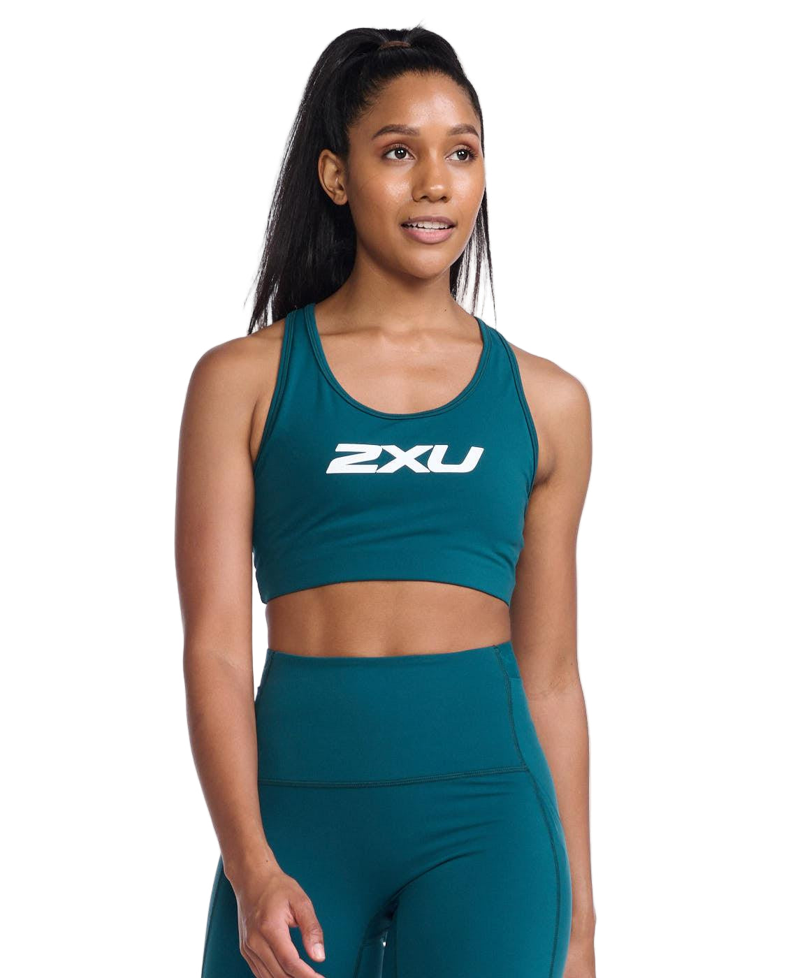 2XU Motion Racerback Crop Women's Tri-Suit (Jade/White) - BUMSONTHESADDLE