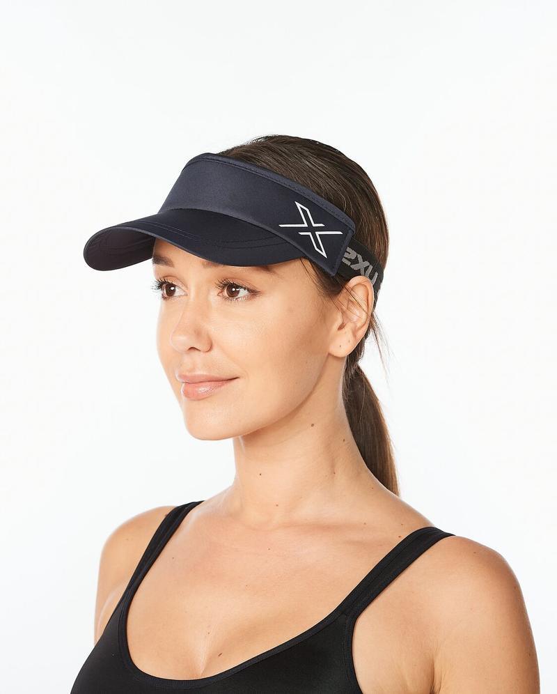 2XU Performance Visor (Black/Black OSFA) - BUMSONTHESADDLE