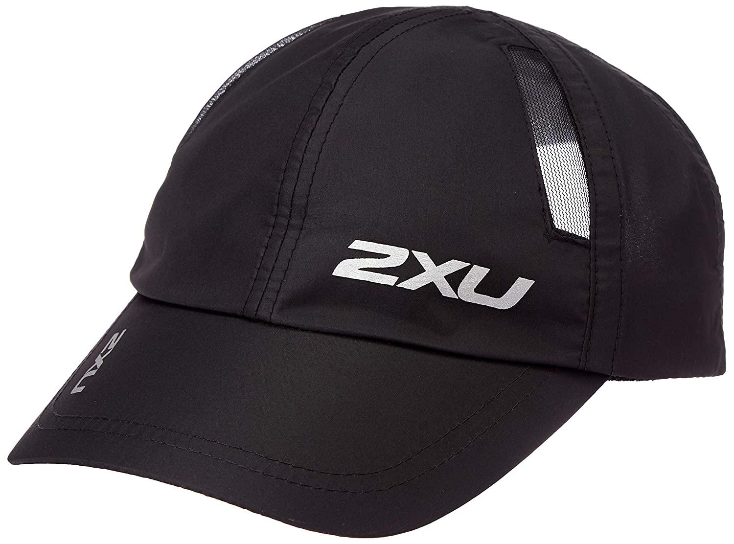2XU Run Cap (Black/Black OSFA) - BUMSONTHESADDLE