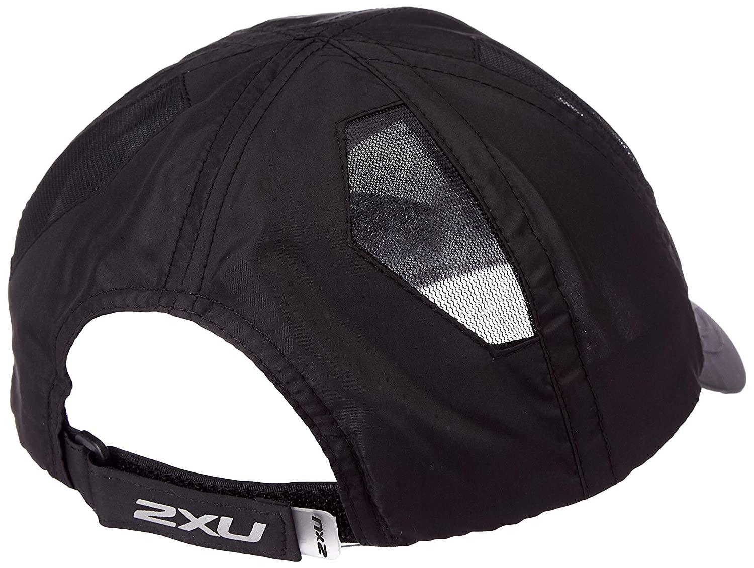 2XU Run Cap (Black/Black OSFA) - BUMSONTHESADDLE
